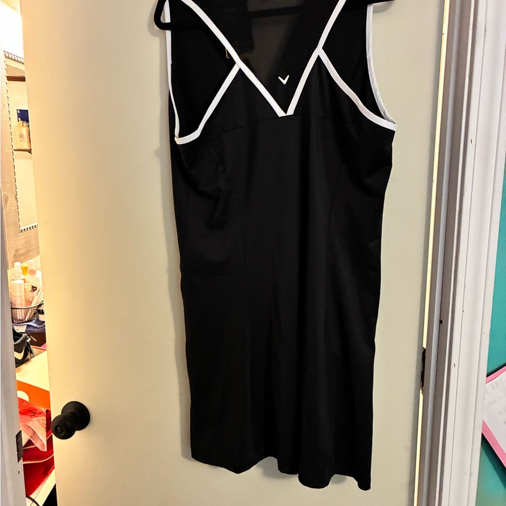Callaway Mesh Racer Back Golf Dress W/ Front Zip Pockets. 🆕 UPF 50 - Picture 7 of 10